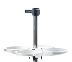 5 wheels trolley up to 4 different jars | flow-meter™