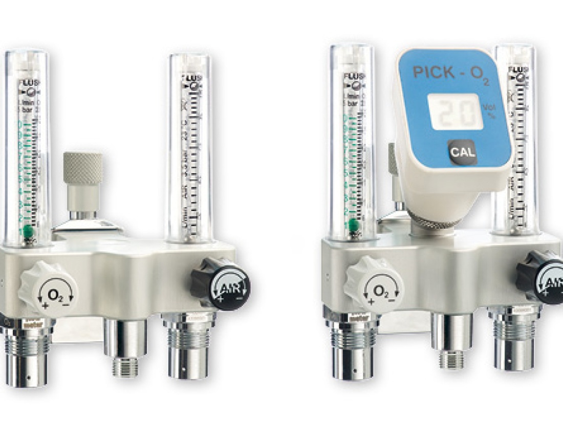 EasyMIX new oxygen/air at MEDICA | flow-meter™