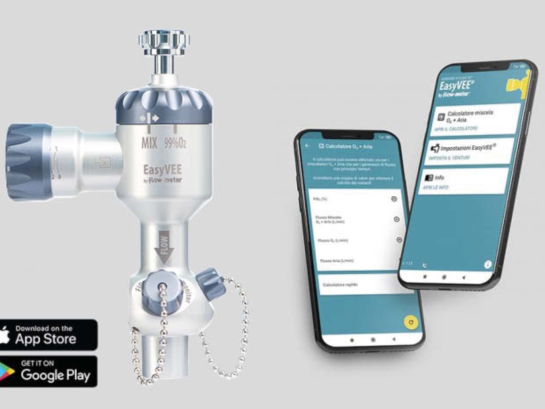 Nuova app per il generatore di flusso “JET” per CPAP EasyVEE® | flow-meter™