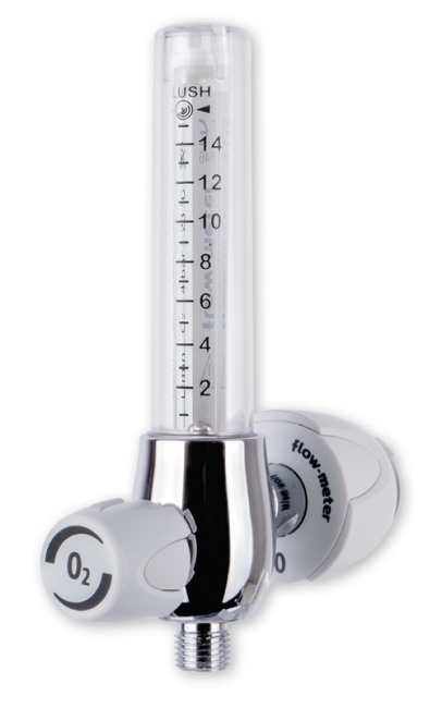 Qmed® Chrome-plated aluminium body. Single construction. | flow-meter™